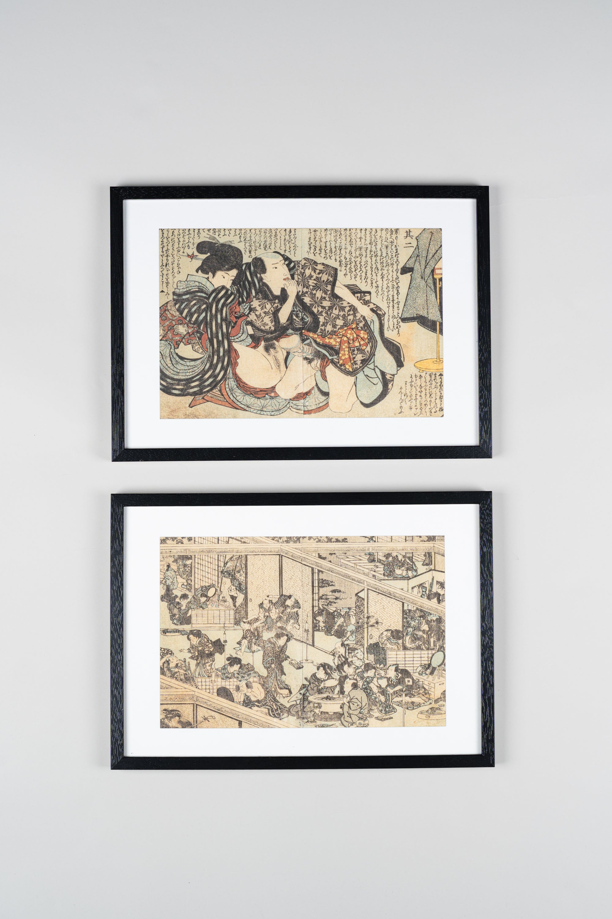 Reproduction Print – From Utagawa Kunitoru’s “Senrikyō” / Medium-Sized Nishiki-e / Bunsei 7 (1824) – 2 Images