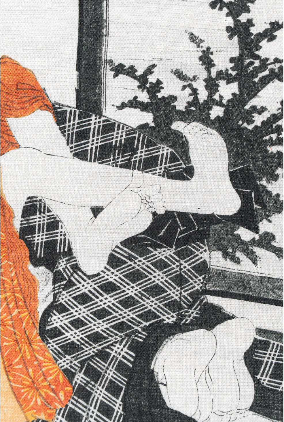 Tenugui From Keisai Eisen's  “Byōbu no Mae”