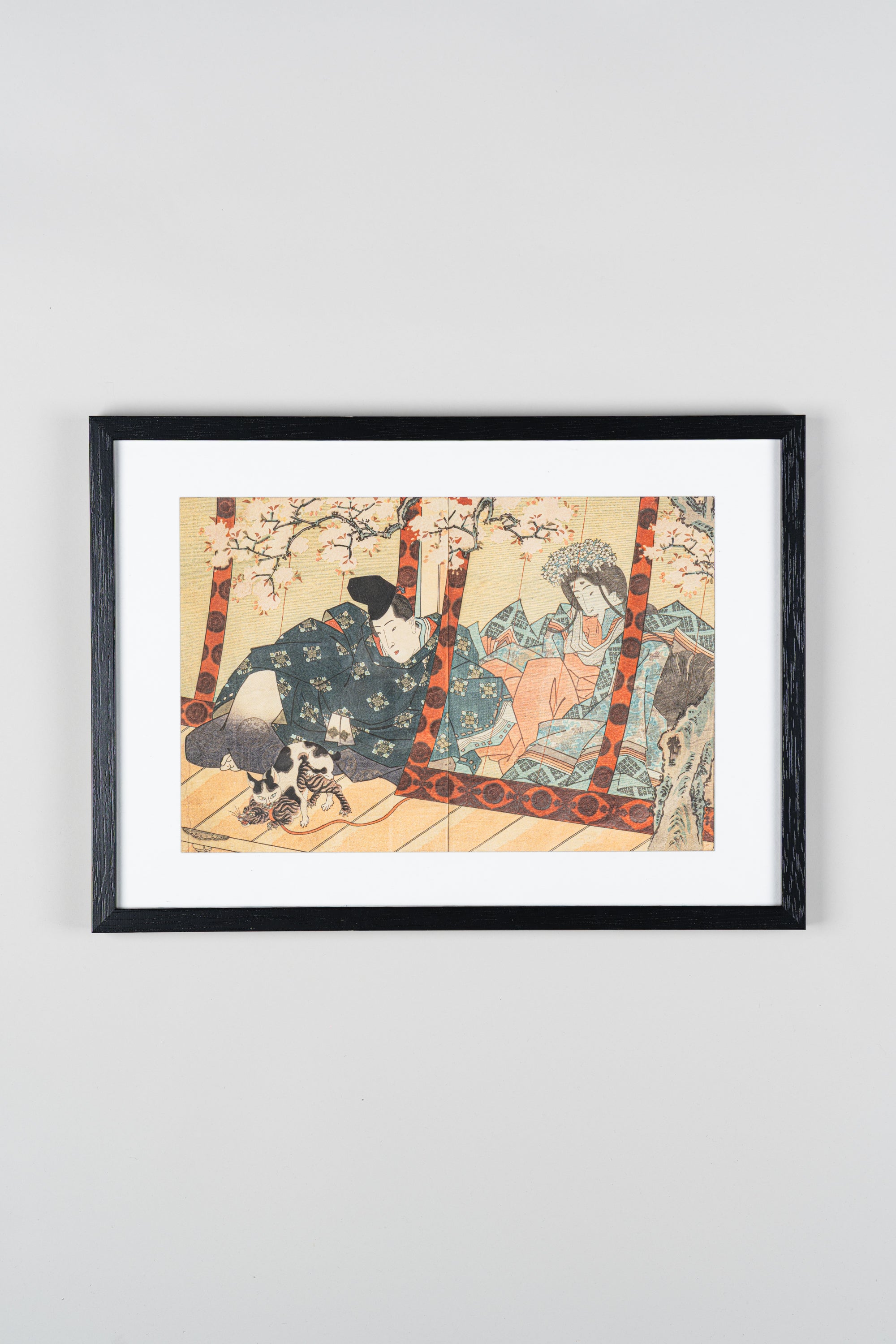 Reproduction Print – From Utagawa Kunisada’s “Kachō Yojō: Azuma Genji” / Color-Printed Ōbon / Tenpō 8 (1837)