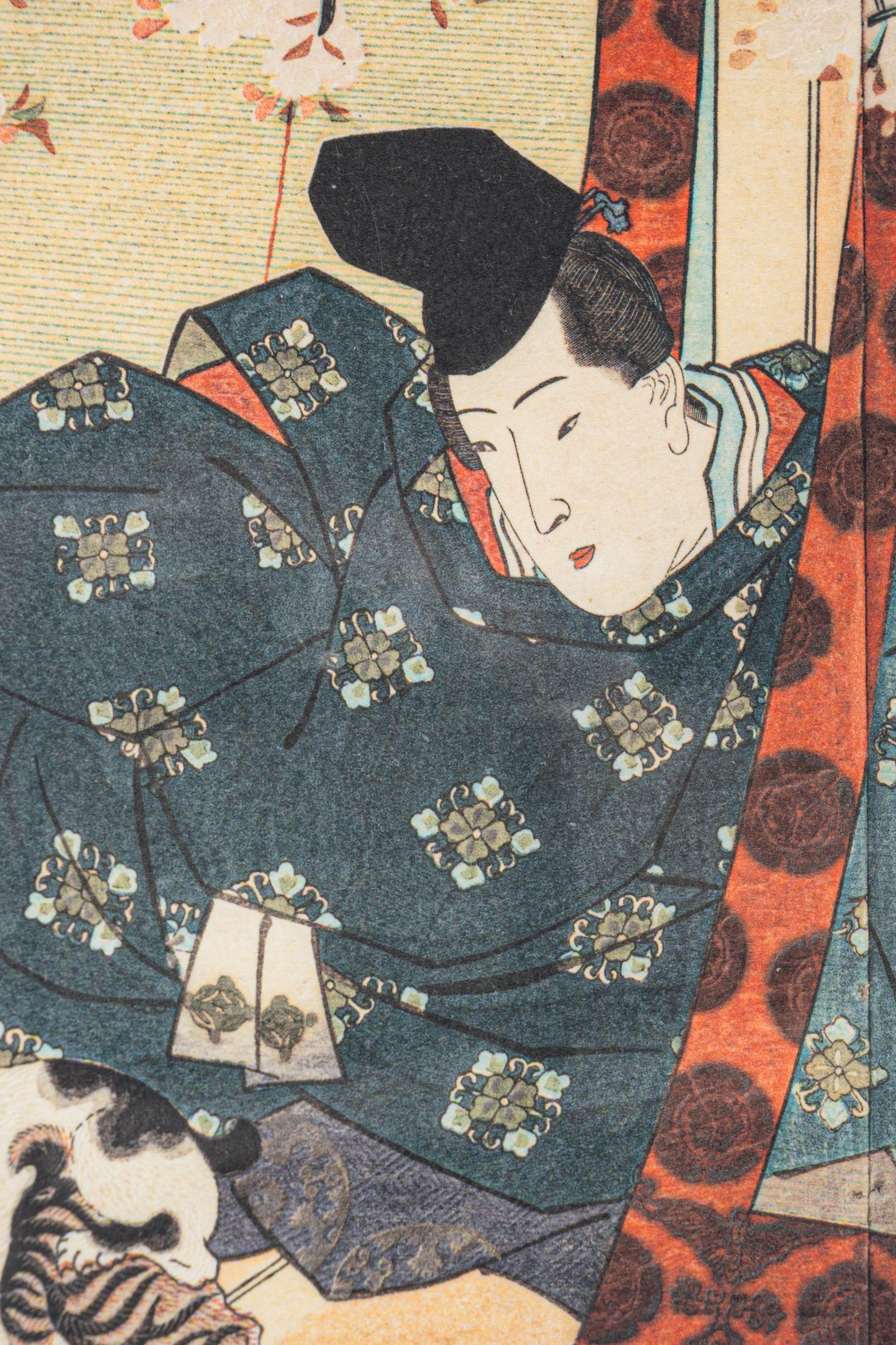 Reproduction Print – From Utagawa Kunisada’s “Kachō Yojō: Azuma Genji” / Color-Printed Ōbon / Tenpō 8 (1837)