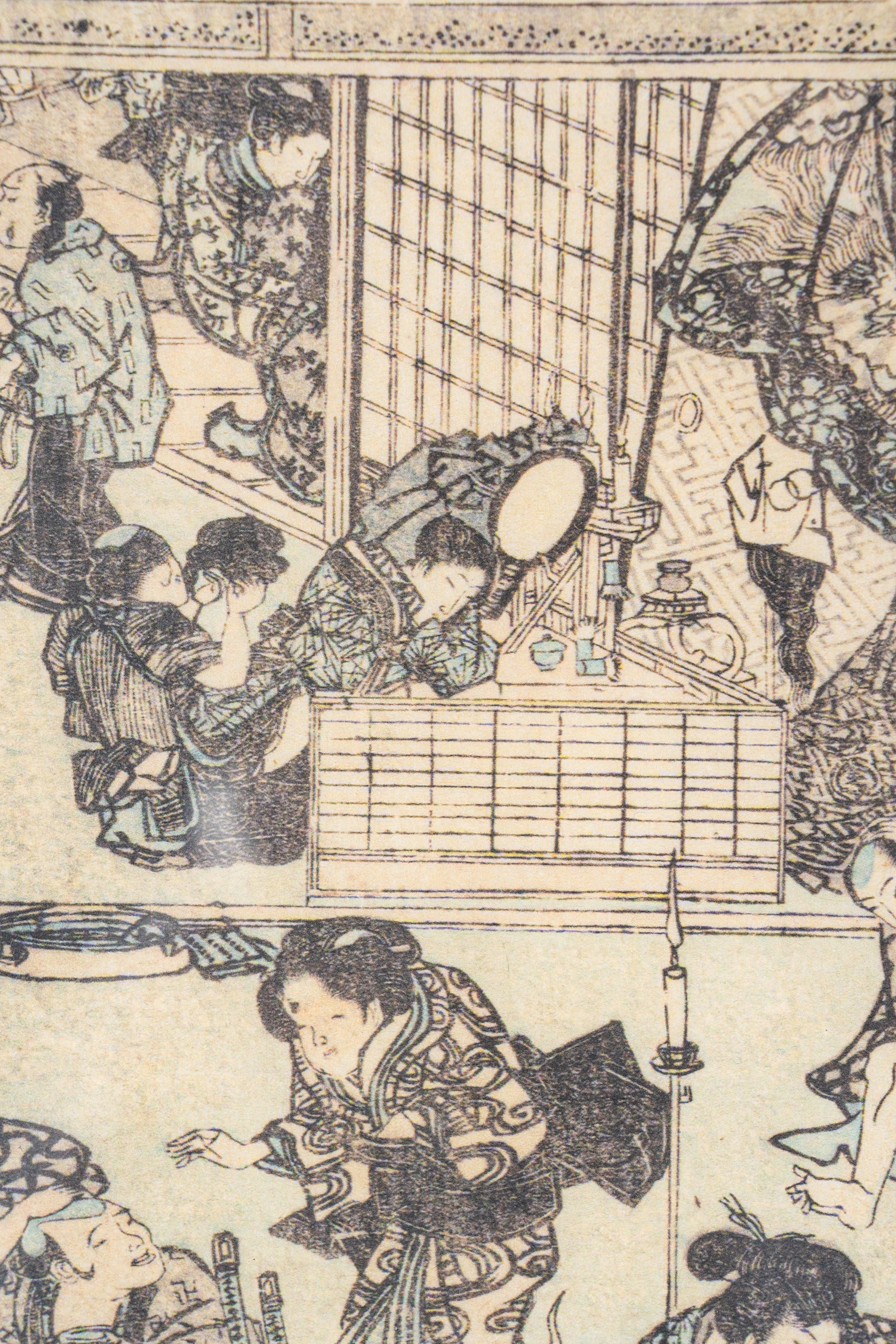 Reproduction Print – From Utagawa Kunitoru’s “Senrikyō” / Medium-Sized Nishiki-e / Bunsei 7 (1824) – 2 Images